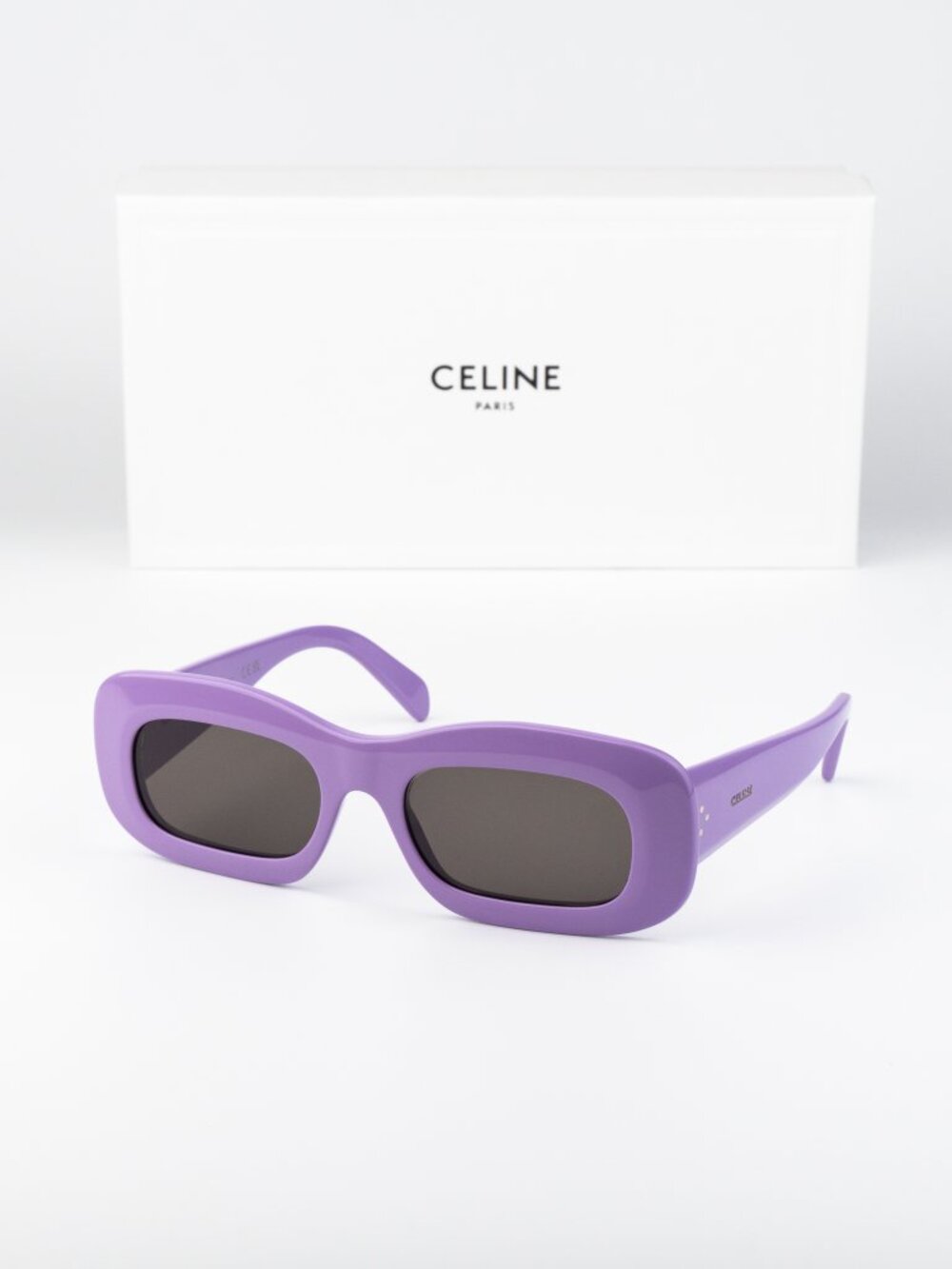 Celine Men Sunglasses Purple Grey Rectangle CL40294I 78A NEW AUTHENTIC